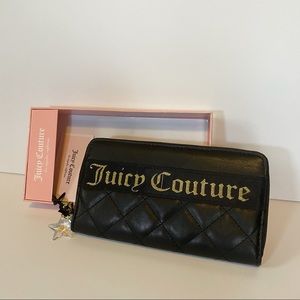 NIB Juicy Couture Starburst Wallet, black